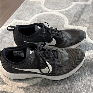 Nike Dualtone Racer Black and White Mesh Trainers